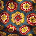 2022 Some of Isobel's crochet in the sun