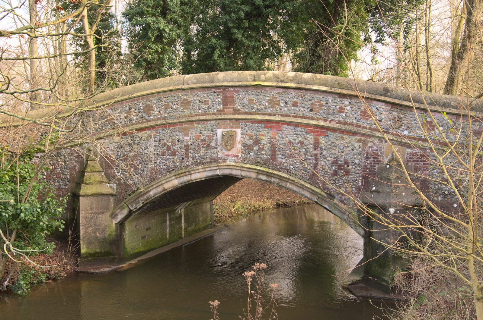 A nice old bridge over the river from A Walk Around Knettishall Heath, Thetford, Norfolk - 2nd January 2022