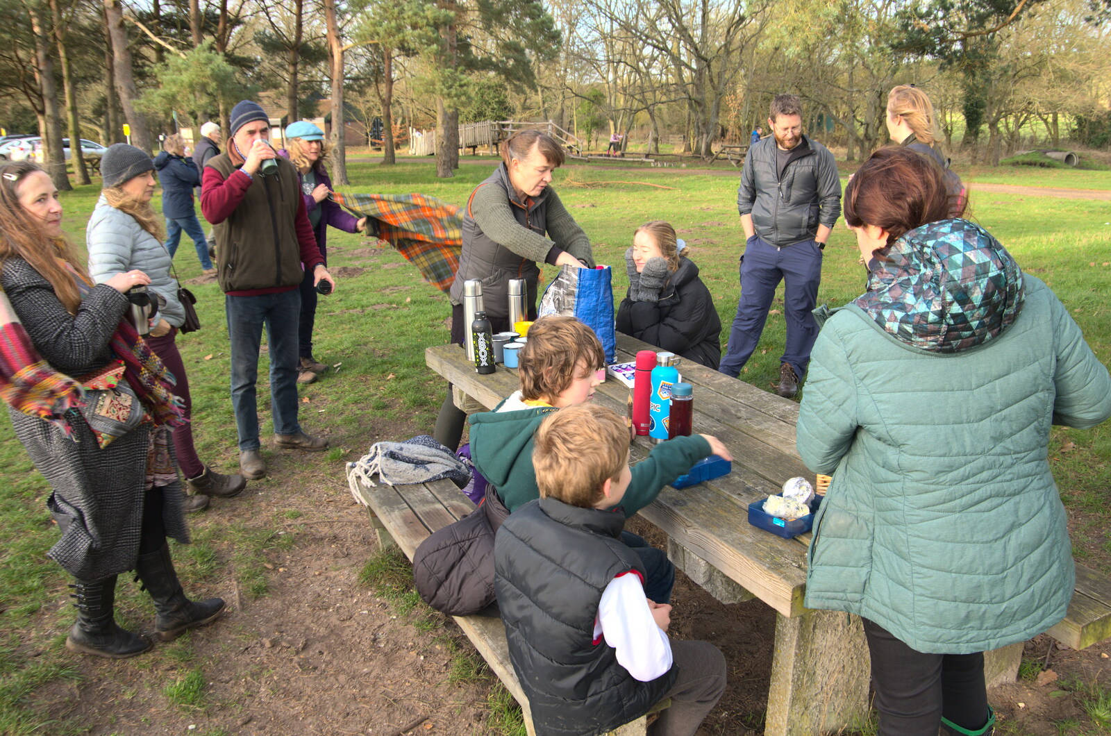 It's time for a picnic from A Walk Around Knettishall Heath, Thetford, Norfolk - 2nd January 2022