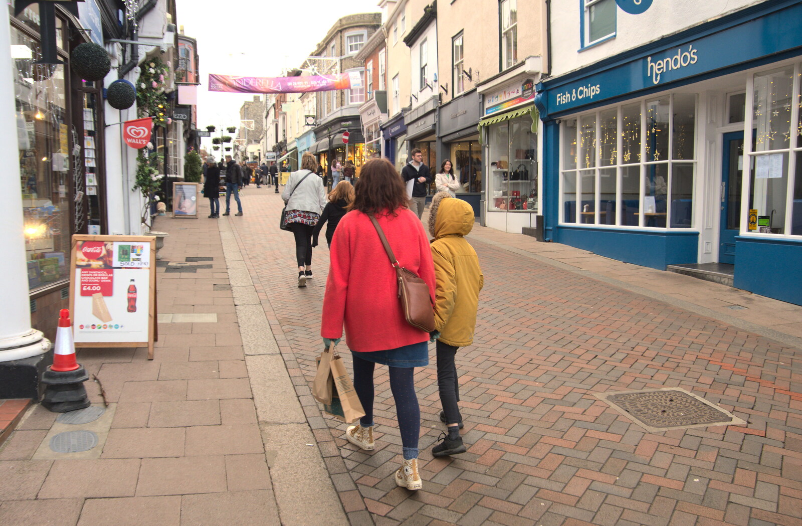 Walking up Abbeygate Street from A Few Hours in Bury St. Edmunds, Suffolk - 3rd January 2022