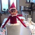 2022 The Elf on the Shelf is stuck in some kitchen roll