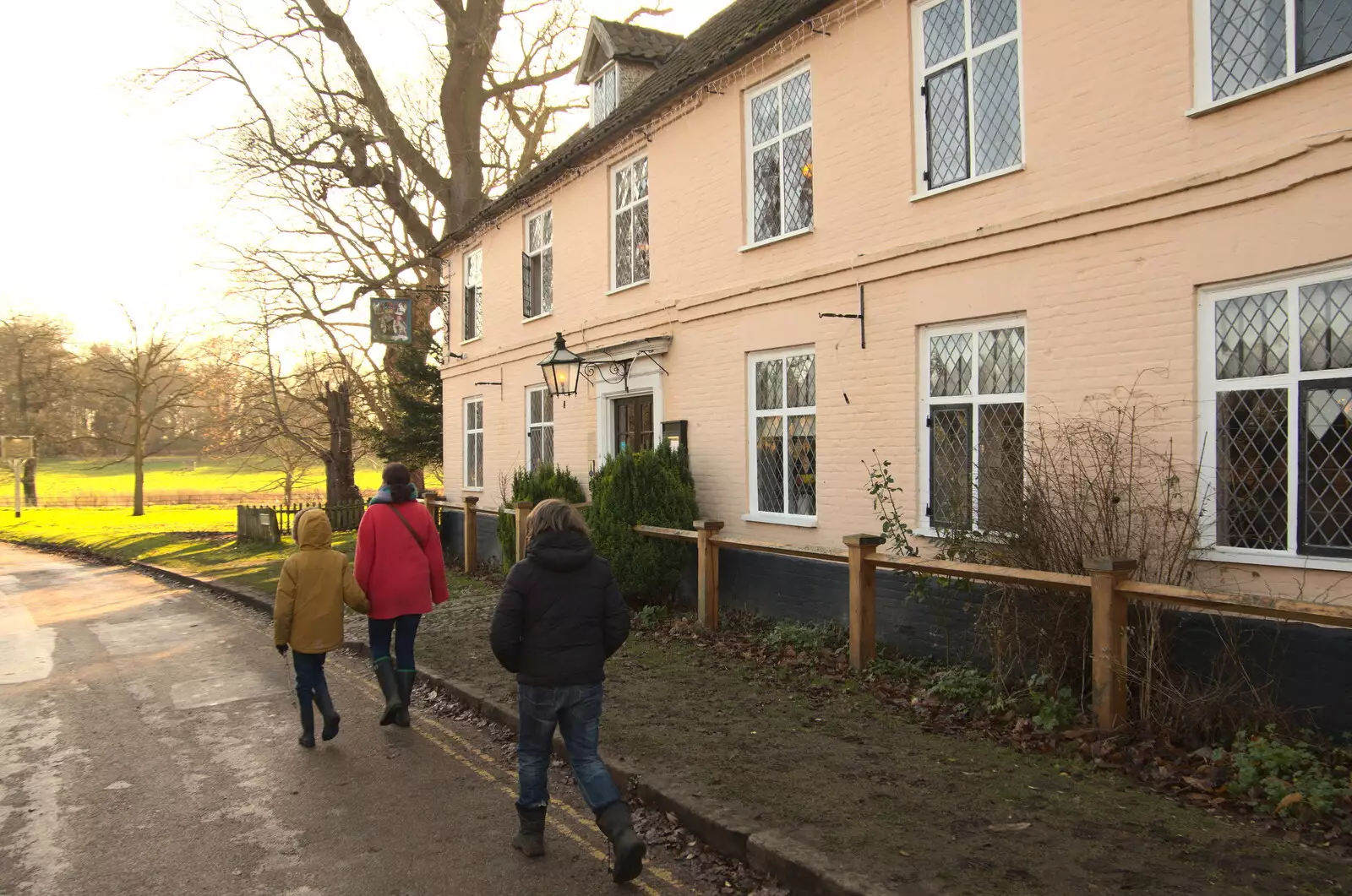 We walk past the Buckinghamshire Arms, from A Visit to Blickling Hall, Aylsham, Norfolk - 9th January 2022