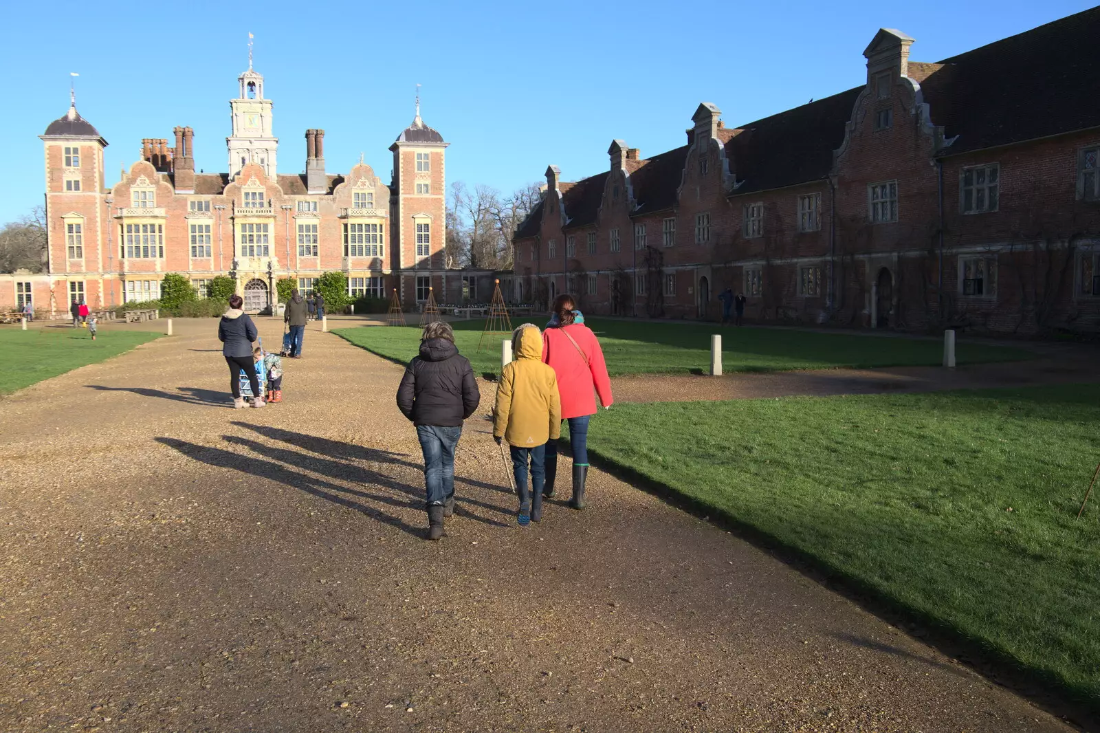 The gravel path to Blickling Hall, from A Visit to Blickling Hall, Aylsham, Norfolk - 9th January 2022