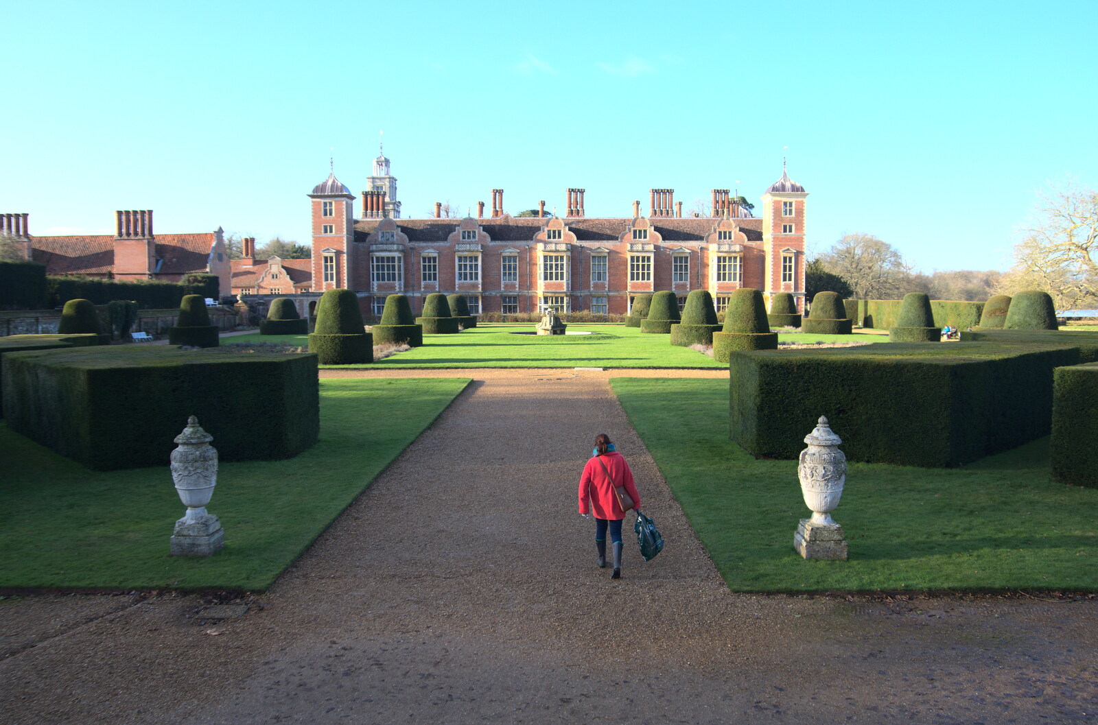 Isobel wanders off from A Visit to Blickling Hall, Aylsham, Norfolk - 9th January 2022