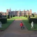 Isobel wanders off, A Visit to Blickling Hall, Aylsham, Norfolk - 9th January 2022