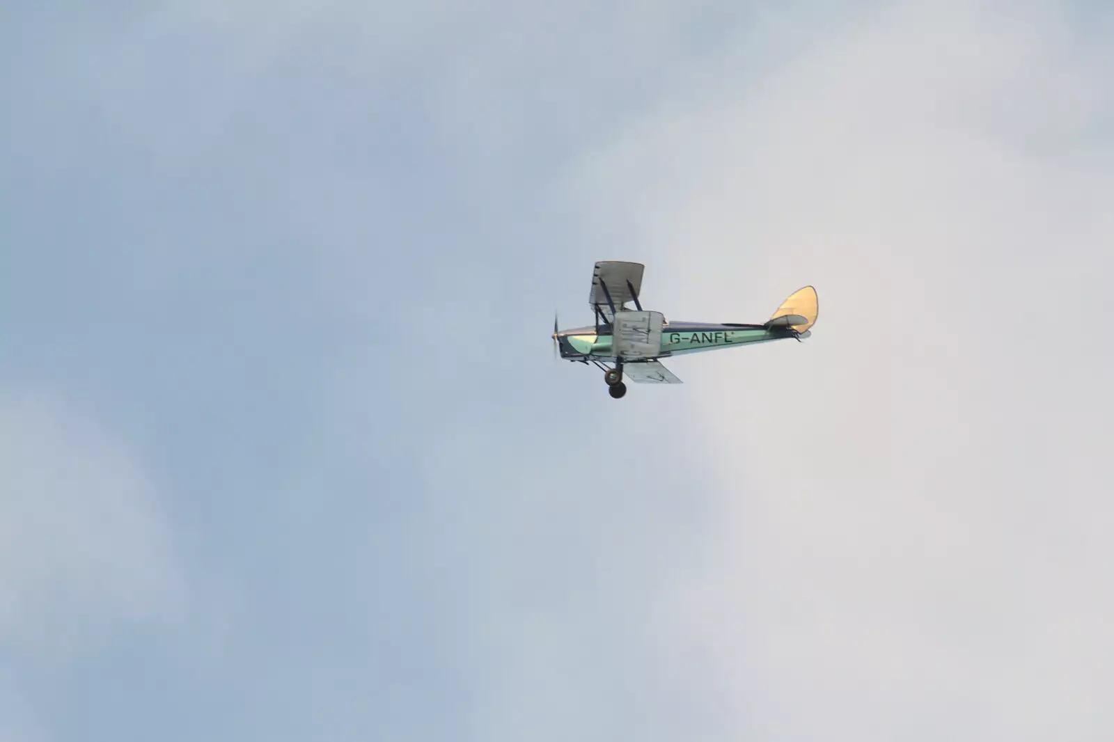 A Tiger Moth does a couple of circuits, from A Visit to Blickling Hall, Aylsham, Norfolk - 9th January 2022