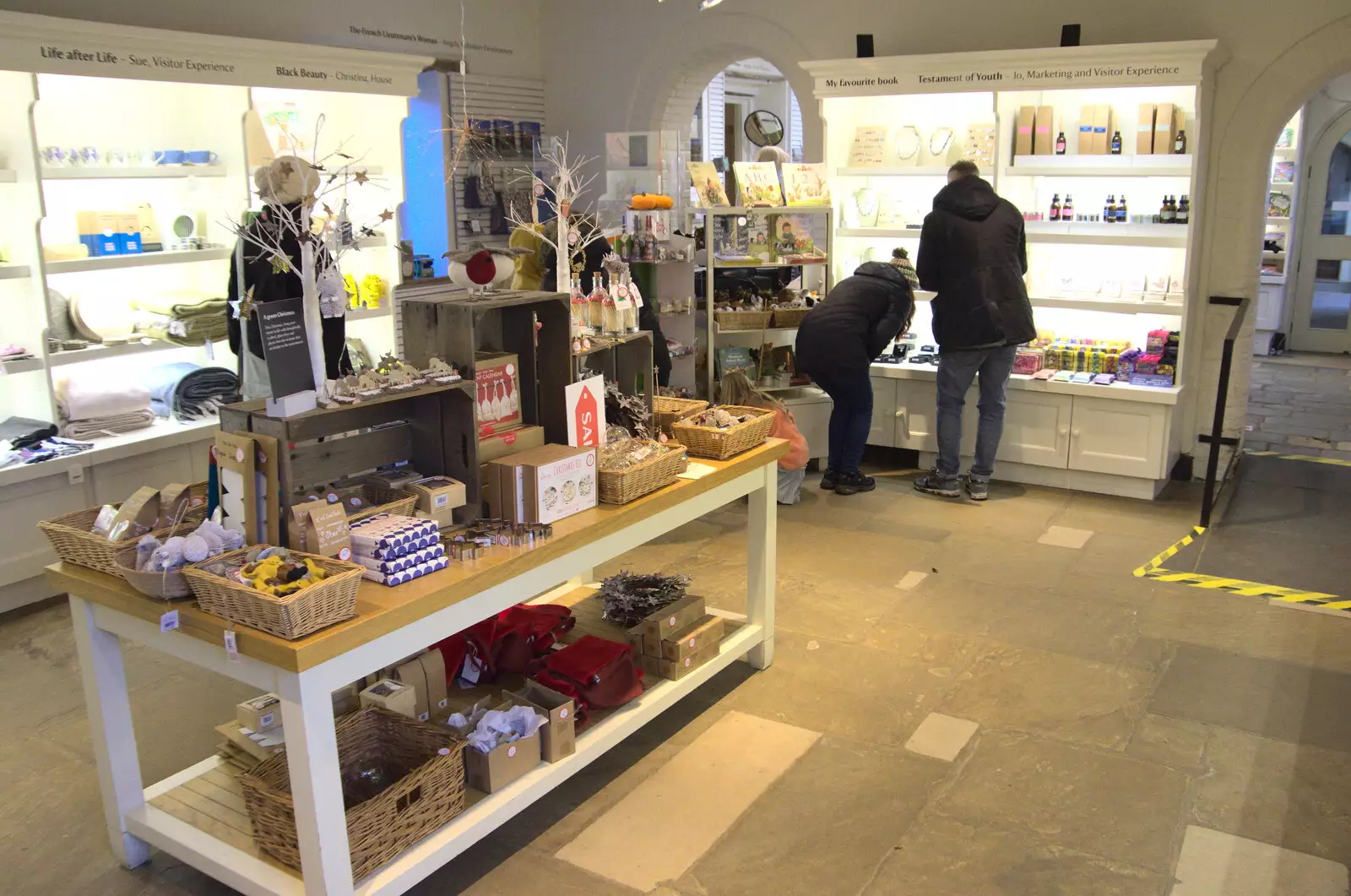 Inside the NT shop, from A Visit to Blickling Hall, Aylsham, Norfolk - 9th January 2022