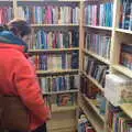 Isobel browses in the children's section, A Visit to Blickling Hall, Aylsham, Norfolk - 9th January 2022