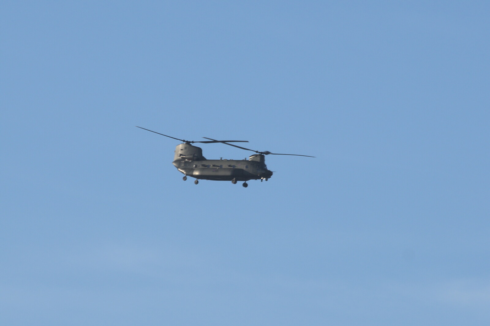 A Chinook helicopter clatters over from A Visit to Blickling Hall, Aylsham, Norfolk - 9th January 2022