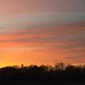 Sunset over the side field, A Visit to Blickling Hall, Aylsham, Norfolk - 9th January 2022