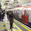 Another tube train arrives, A Trip to the Natural History Museum, Kensington, London - 15th January 2022