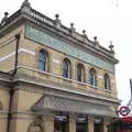 A Victorian tiled sign for the station, A Trip to the Natural History Museum, Kensington, London - 15th January 2022