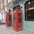 A couple of neglected K6 phone boxes, A Trip to the Natural History Museum, Kensington, London - 15th January 2022