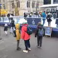 We hang around outside the skating rink, A Trip to the Natural History Museum, Kensington, London - 15th January 2022