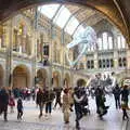 The grand Hintze Hall, A Trip to the Natural History Museum, Kensington, London - 15th January 2022