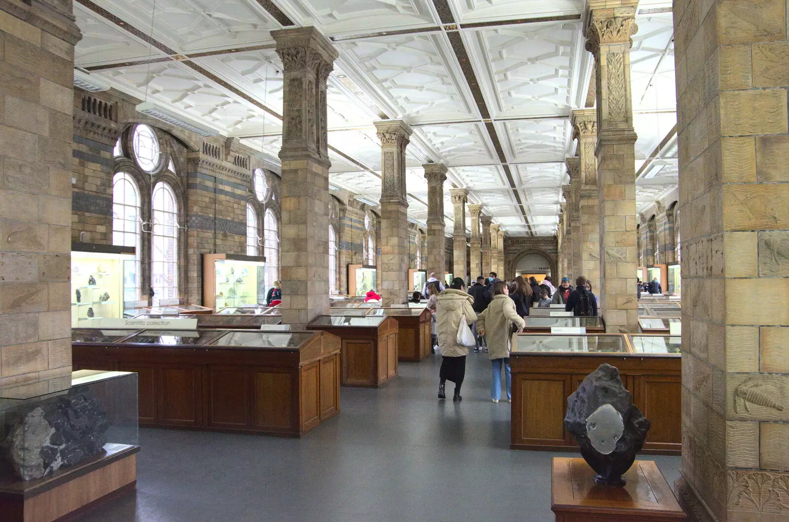 The impressive minerals collection room, from A Trip to the Natural History Museum, Kensington, London - 15th January 2022