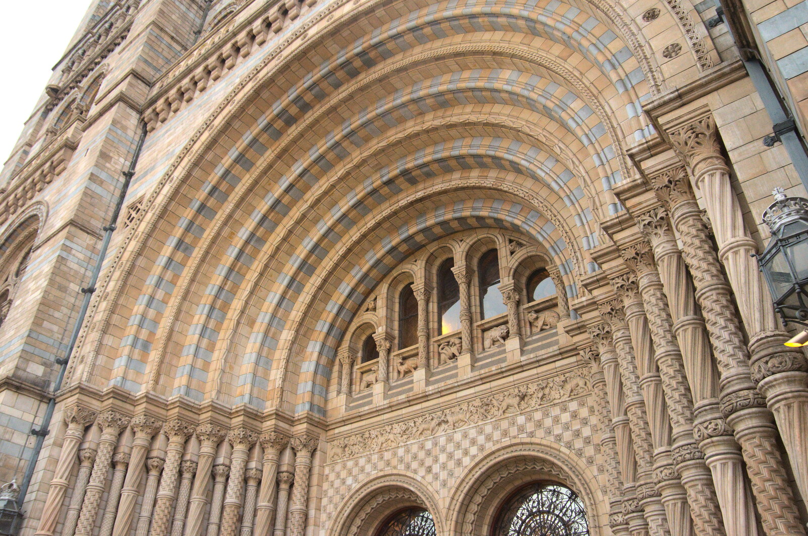 The grand entrance from A Trip to the Natural History Museum, Kensington, London - 15th January 2022