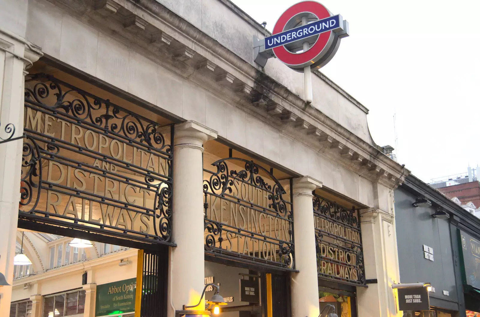 More Victorian signage, from A Trip to the Natural History Museum, Kensington, London - 15th January 2022