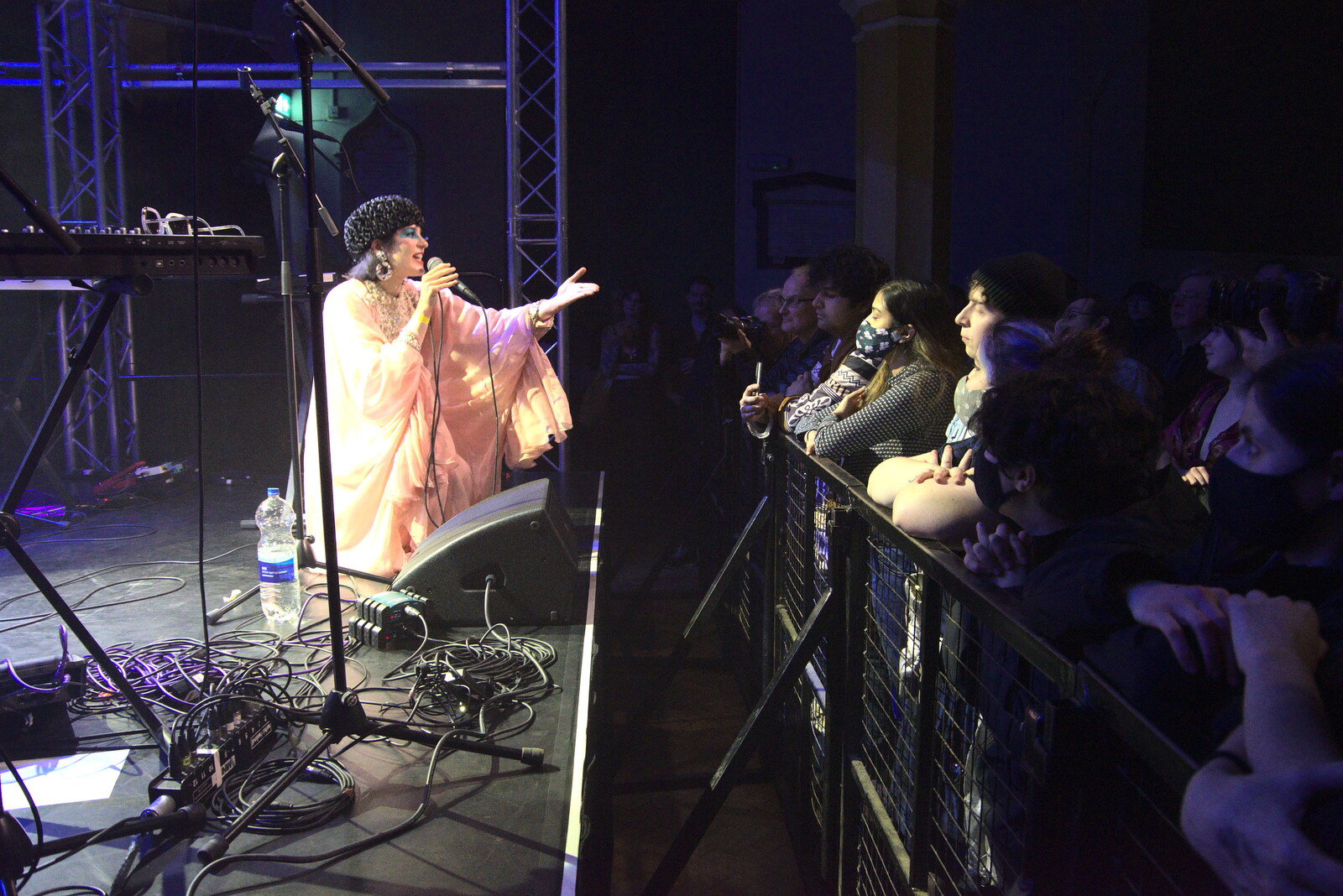 Vanity Fairy and Let's Eat Grandma, Arts Centre, Norwich - 26th January 2022: Pleading to the crowd
