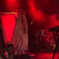 Vanity Fairy and Let's Eat Grandma, Arts Centre, Norwich - 26th January 2022, Daisy in a cloud of red