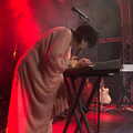Vanity Fairy and Let's Eat Grandma, Arts Centre, Norwich - 26th January 2022, Daisy pretends to fiddle with a keyboard