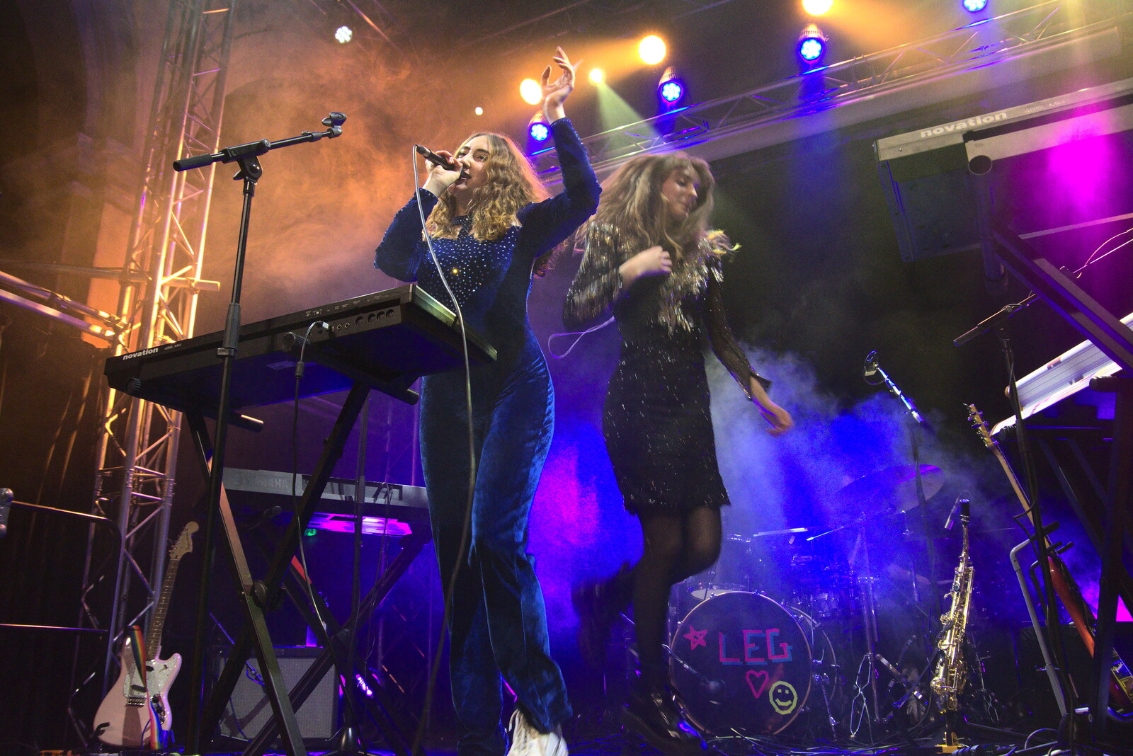 Vanity Fairy and Let's Eat Grandma, Arts Centre, Norwich - 26th January 2022: Let's Eat Grandma perform