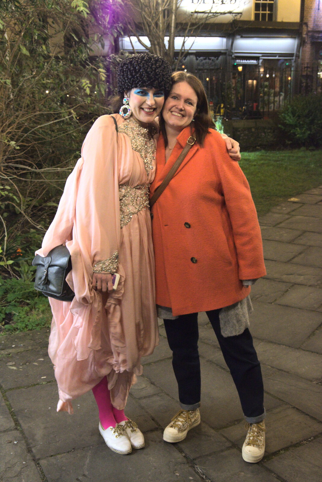 Vanity Fairy and Let's Eat Grandma, Arts Centre, Norwich - 26th January 2022: We meet up with Daisy outside the Arts Center
