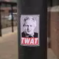 Boris: Twat. Truth on a lamp post, A Trip to the Odeon Cinema, Riverside, Norwich - 29th January 2022