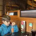 Harry has a fruit punch in Frankie and Benny's, A Trip to the Odeon Cinema, Riverside, Norwich - 29th January 2022