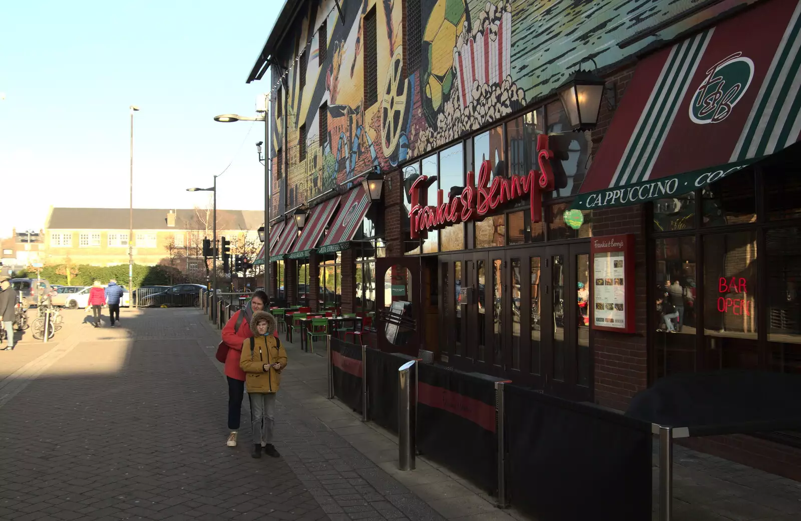 Back on Riverside Walk, from A Trip to the Odeon Cinema, Riverside, Norwich - 29th January 2022