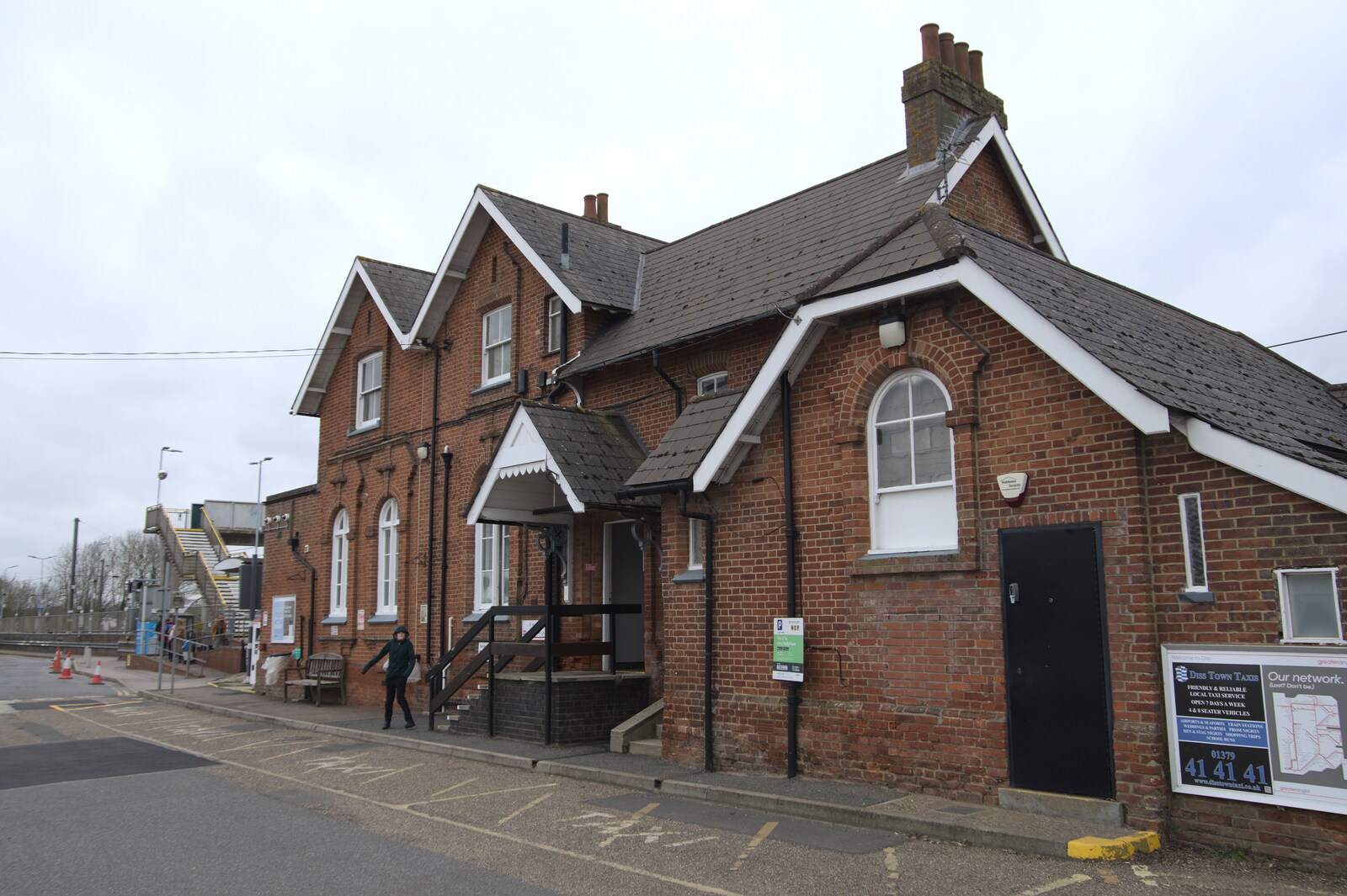 Diss Railway Station, built in 1859 from The Lost Pubs of Norwich, Norfolk - 13th February 2022