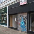 The Lost Pubs of Norwich, Norfolk - 13th February 2022, Graffiti on a shutter on Castle Street