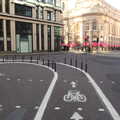 2022 The new bike lane meets Threadneedle Street