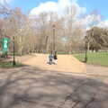 The path up the east side of Hyde Park, The Last Trip to the SwiftKey Office, Paddington, London - 23rd February 2022