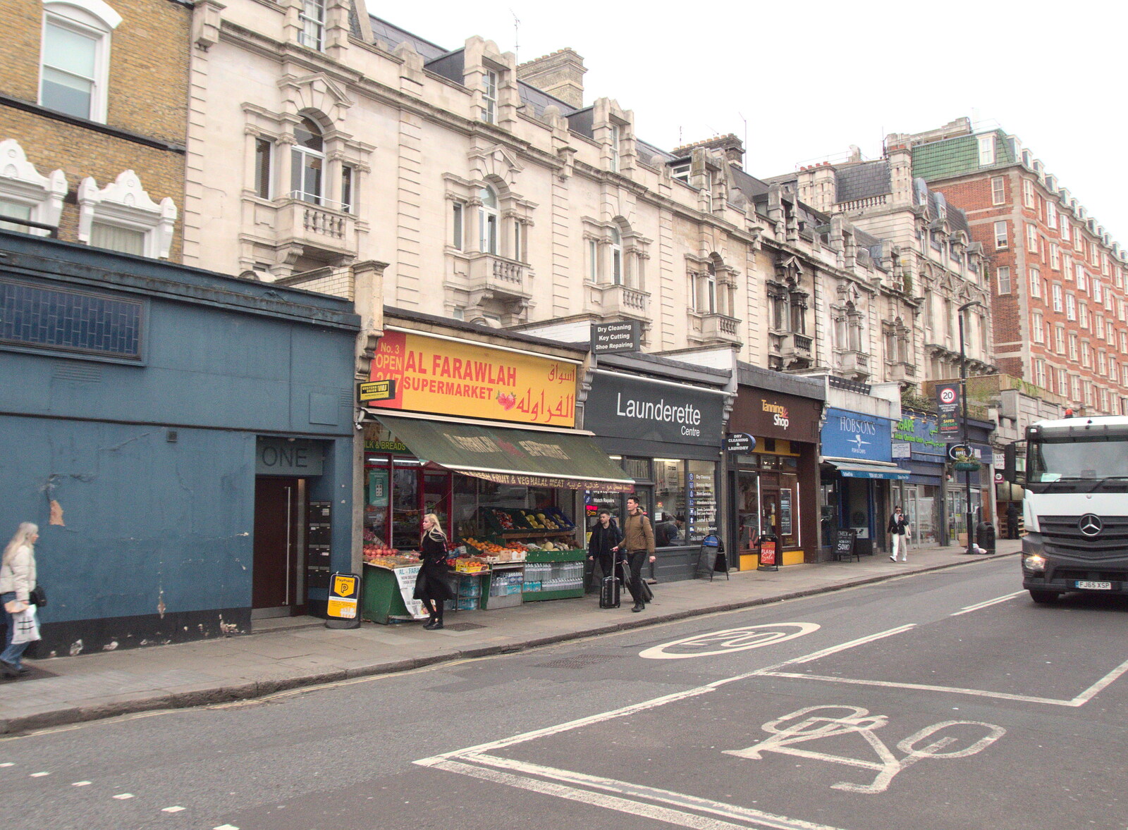Porchester Road in Bayswater from The Last Trip to the SwiftKey Office, Paddington, London - 23rd February 2022