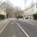 Cycling up Westbourne Terrace, The Last Trip to the SwiftKey Office, Paddington, London - 23rd February 2022