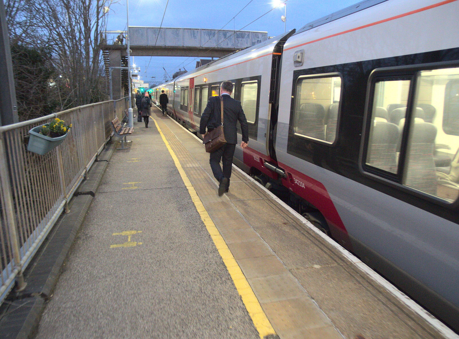 Back at Diss Station from The Last Trip to the SwiftKey Office, Paddington, London - 23rd February 2022