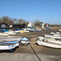 Boats in the boatyard, A Trip to Orford Castle, Orford, Suffolk - 26th February 2022