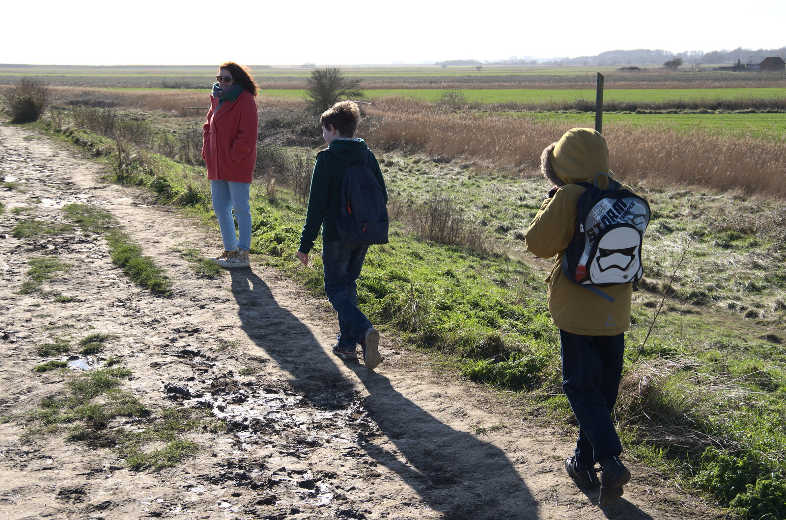 We head off around the coast path again from A Trip to Orford Castle, Orford, Suffolk - 26th February 2022