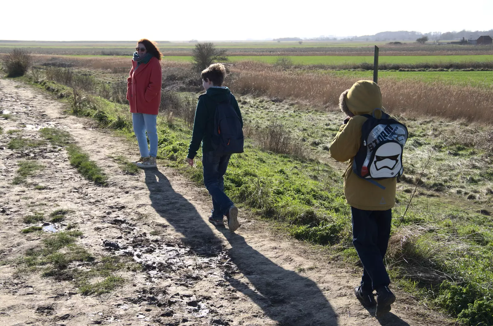 We head off around the coast path again, from A Trip to Orford Castle, Orford, Suffolk - 26th February 2022