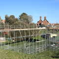 There's also a huge scaffolding pier, A Trip to Orford Castle, Orford, Suffolk - 26th February 2022