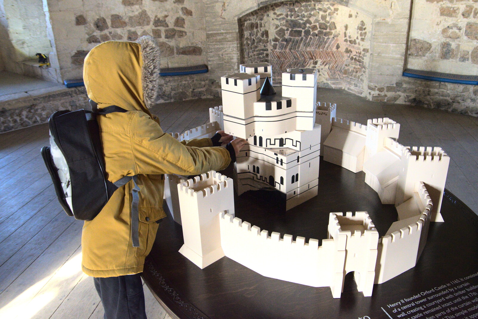 There's an interactive model of the castle from A Trip to Orford Castle, Orford, Suffolk - 26th February 2022