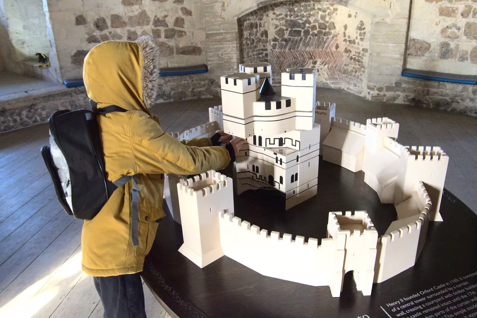 There's an interactive model of the castle, from A Trip to Orford Castle, Orford, Suffolk - 26th February 2022