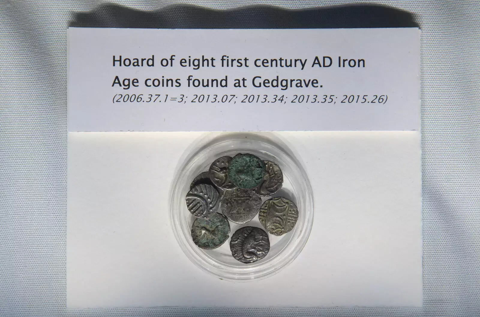 Some local Roman coins in the museum, from A Trip to Orford Castle, Orford, Suffolk - 26th February 2022