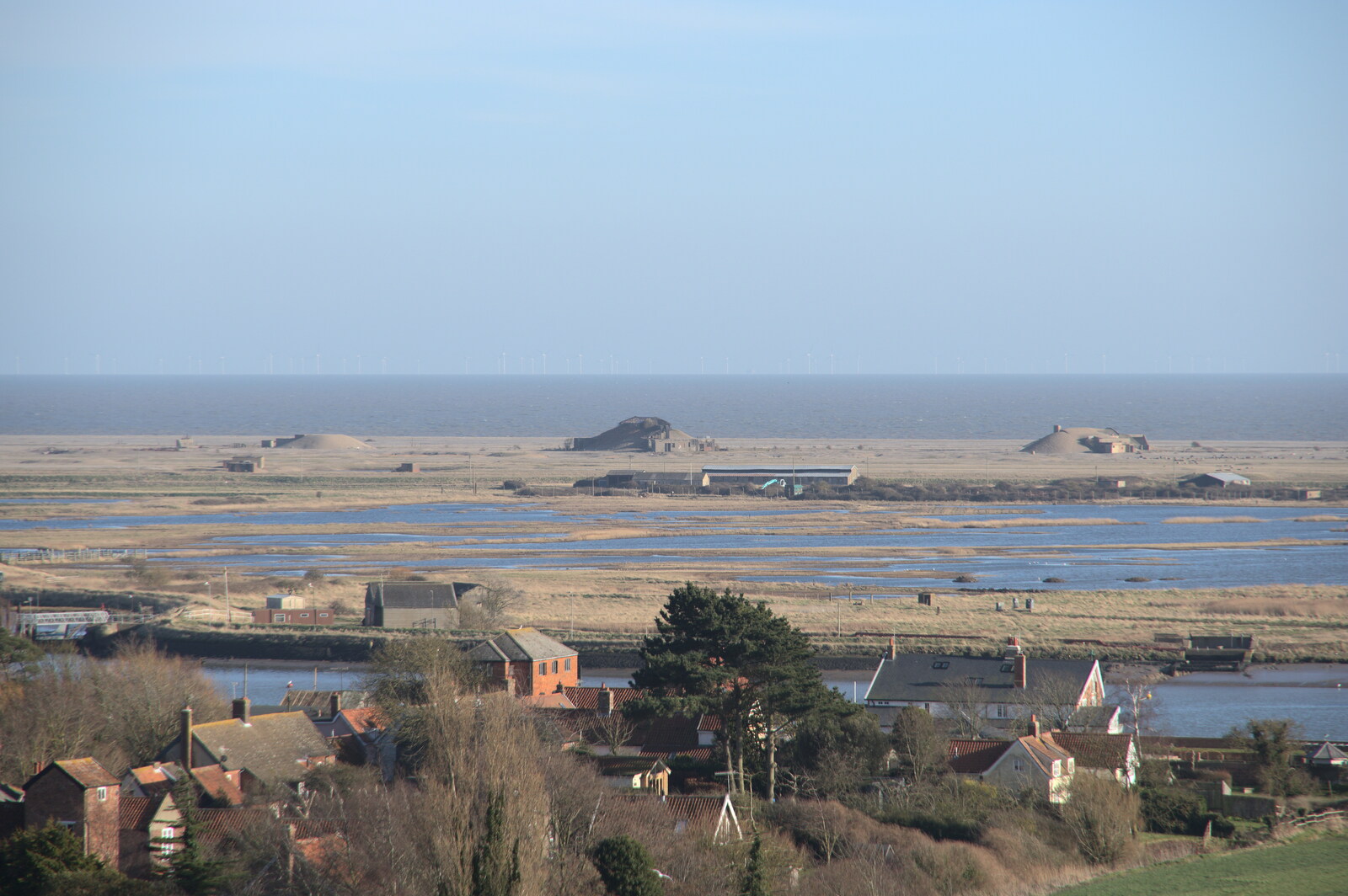 Curious mounds on Orford Ness from A Trip to Orford Castle, Orford, Suffolk - 26th February 2022
