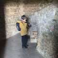 Harry listens to his audio guide in the bakery, A Trip to Orford Castle, Orford, Suffolk - 26th February 2022