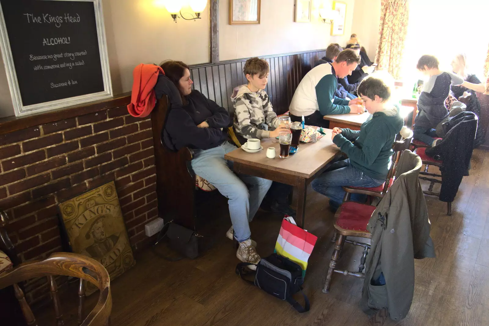 We hang out in the King's Head for a bit, from A Trip to Orford Castle, Orford, Suffolk - 26th February 2022