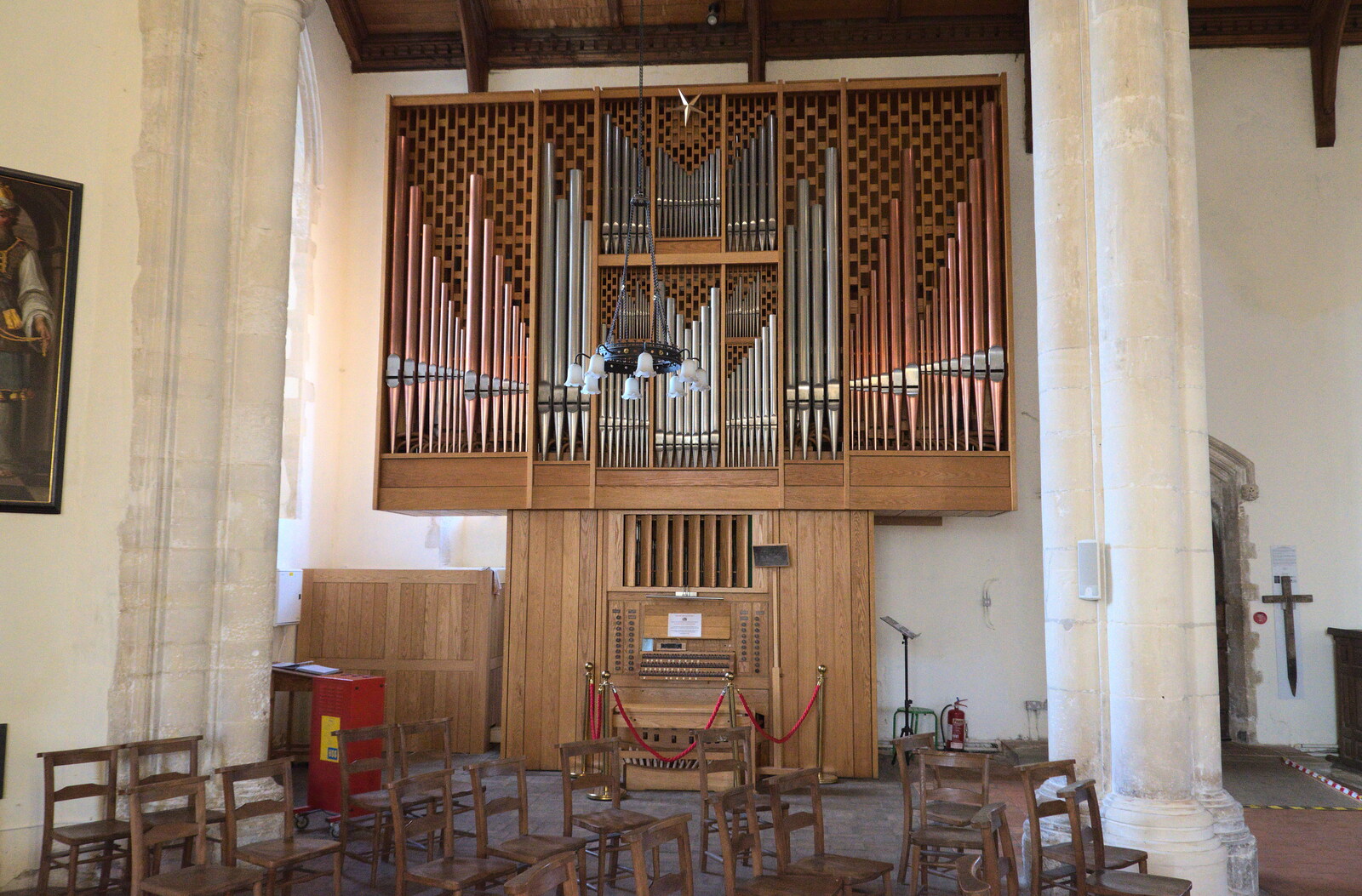 The impressive Peter Collins organ from A Trip to Orford Castle, Orford, Suffolk - 26th February 2022