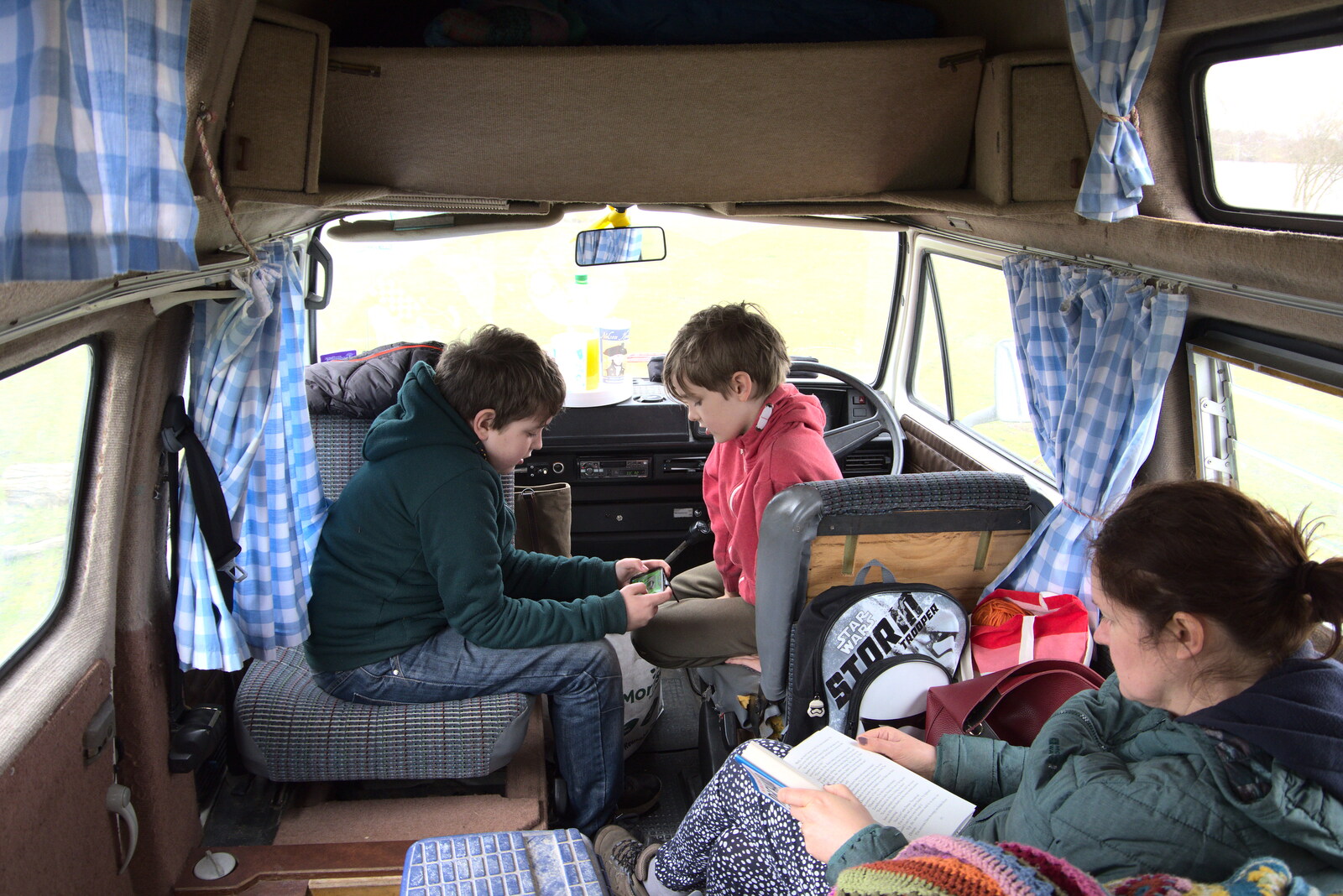 We hang out in the van from Weybread Pits and a Sunday Walk, Brome, Suffolk - 6th March 2022