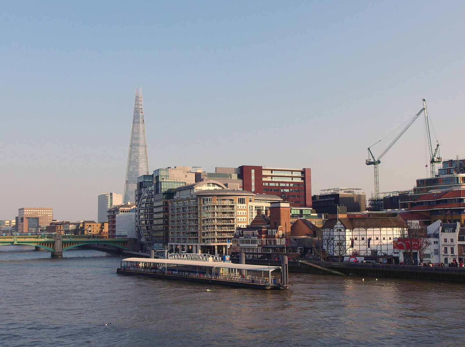 A view of the Shard from Genesis at the O2, North Greenwich, London - 24th March 2022